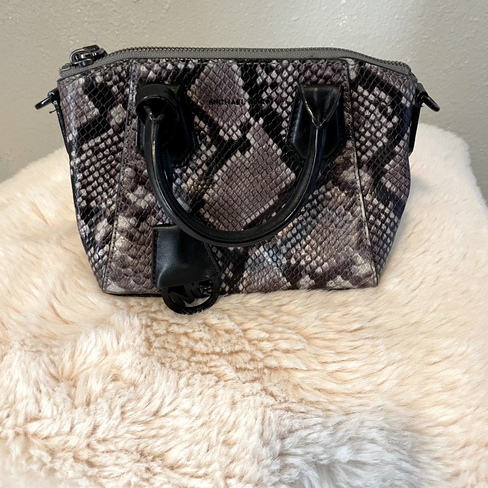 MK Ciara Snake Print Crossbody